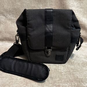 Roots Black and Gray Travel Bag Crossbody